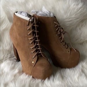 Jeffrey Campbell Lita Platform Boots in Taupe